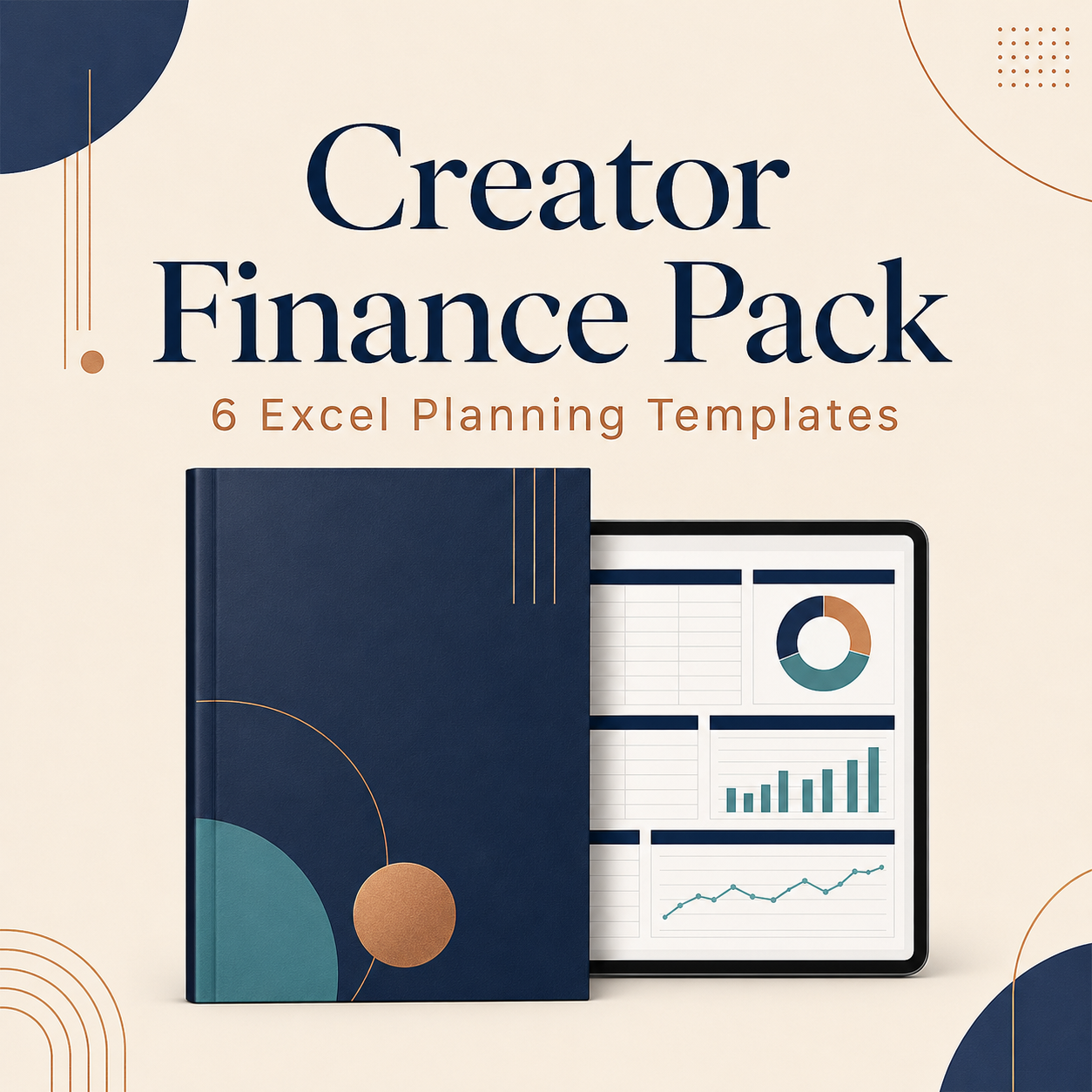 Creator Finance Pack — six Excel planning templates